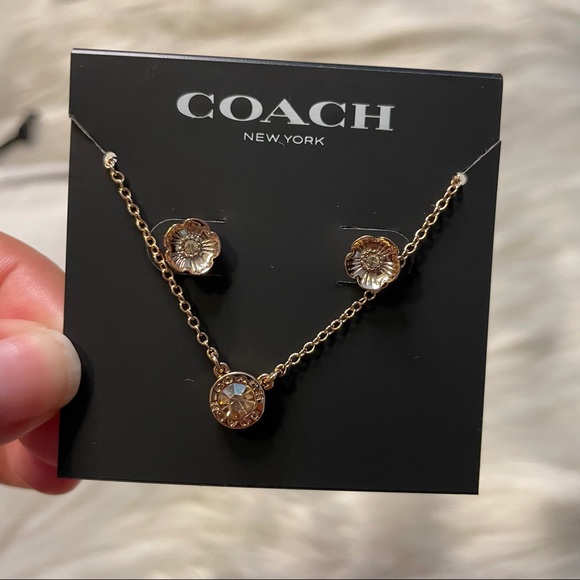 Coach Jewelry - Coach Necklace and Earring Set